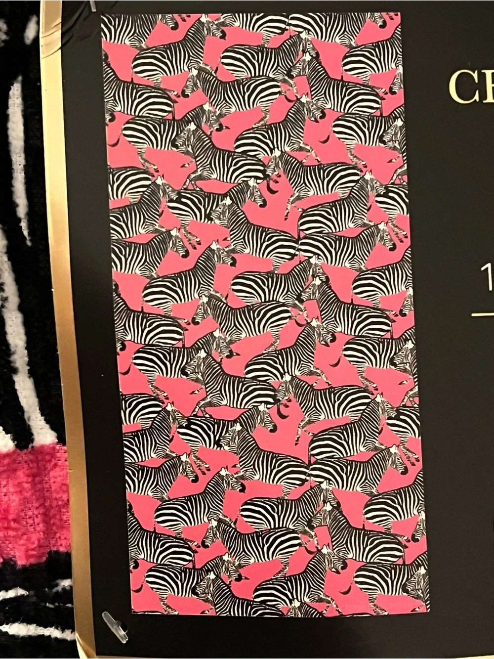 Christian Soriano New York Fuchsia Zebra Beach Towel
